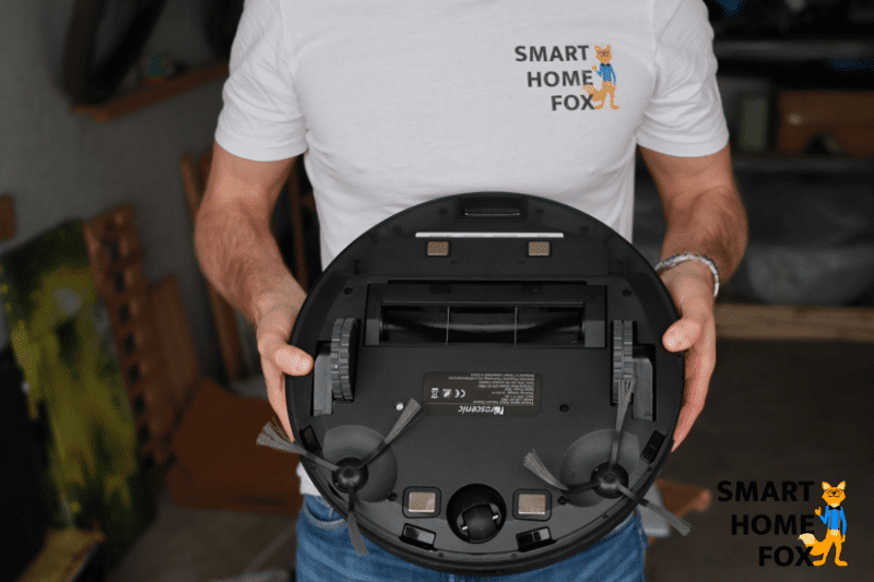 Proscenic M7 Pro Robot Vacuum Cleaner from underneath